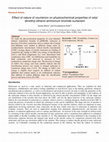 Research paper thumbnail of Effect of nature of counterion on physicochemical properties of cetyl dimethyl ethanol ammonium bromide surfactant