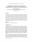 Research paper thumbnail of COMPREHENSIVE ANALYSIS OF STOCHASTIC ALGORITHMS: AN ALTERNATIVE IN OPTIMIZATION