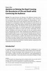 Research paper thumbnail of Apuleius on Raising the Dead: Crossing the Boundaries of Life and Death while Convincing the Audience