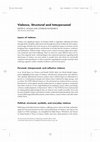 Research paper thumbnail of Violence, Structural and Interpersonal