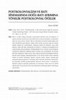 Research paper thumbnail of POSTKOLONYALİZM VE BATI SİNEMASINDA DOĞU-BATI AYRIMINA YÖNELİK POSTKOLONYAL ÖĞELER