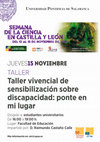 Research paper thumbnail of Taller vivencial de sensibilizacion sobre discapacidad: ponte en mi lugar