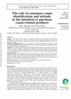 Research paper thumbnail of The role of consumer-cause identification and attitude in the intention to purchase cause-related products