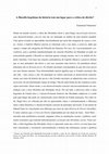 Research paper thumbnail of A filosofia hegeliana da história tem um lugar para a crítica do direito?