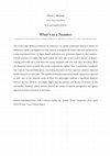 Research paper thumbnail of What’s in a Number: A Quantitative Comparison of Female Roles in the Plays of Lope de Vega and Shakespeare