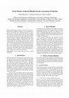 Research paper thumbnail of Novel Metrics of Speech Rhythm for the Assessment of Emotion