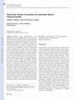 Research paper thumbnail of Time-Scale Feature Extractions for Emotional Speech Characterization