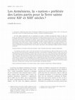 Research paper thumbnail of "Les Arméniens, la 'nation' préférée des Latins partis pour la Terre sainte entre XIIe et XIIIe siècles?", MEFRM 130/1 (2018), p. 41-51.