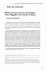 Research paper thumbnail of REMI 30-2, 2014: "Récits de traversée de la frontière entre l’Égypte et la bande de Gaza"