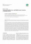 Research paper thumbnail of Telemental Health in Low-and Middle-Income Countries: A Systematic Review