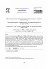 Research paper thumbnail of Spectrophotometric characterization of simple glazings for a modular f