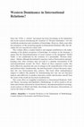 Research paper thumbnail of Western Dominance in International Relations? The Internationalisation of IR in Brazil and India