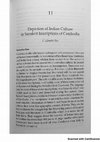 Research paper thumbnail of Indian culture in Sanskrit inscriptions of Cambodia