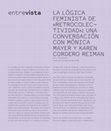 Research paper thumbnail of The Feminist Logic of “Retrocollectivity”: a Conversation with Mónica Mayer and Karen Cordero Reiman