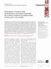 Research paper thumbnail of Potentiation of antimicrobial photodynamic inactivation mediated by a cationic fullerene by added iodide: in vitro and in vivo studies