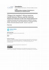 Research paper thumbnail of « "Things  to  be  Forgotten":  African  American Family  Histories,  Silences,  and  the  American Historical  Profession  in  the  Post-emancipation  Era». Compte-rendu de conférence  de  Kendra  Field,  Assistant  Professor  en  histoire  et  Africana Studies