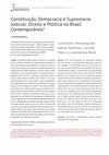 Research paper thumbnail of Constituição, Democracia e Supremacia Judicial: Direito e Política no Brasil Contemporâneo