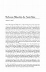 Research paper thumbnail of The Excess of Education, the Praxis of Love