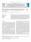 Research paper thumbnail of Shifting the perspective on community-based management of education: From systems theory to social capital and community empowerment