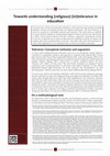 Research paper thumbnail of Towards understanding (religious) (in)tolerance in education