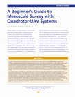 Research paper thumbnail of A Beginner's Guide to Meso-Scale Survey with Quadrotor-UAV Systems