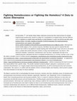 Research paper thumbnail of Fighting Homelessness or Fighting the Homeless? A Duty to Assist Alternative