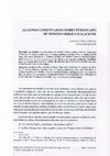 Research paper thumbnail of “Algunos comentarios sobre personajes de dudoso origen italicense” [“Some Commentaries about Individuals of  non Certain Origin from Italica”].