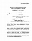 Research paper thumbnail of MAIN ORDER OF DV MAINTANACE BANDRA COURT