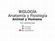 Research paper thumbnail of Anatomia y Fisiologia 3 Animal y Humana