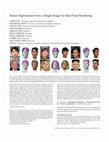 Research paper thumbnail of Avatar Digitization From a Single Image For Real-Time Rendering