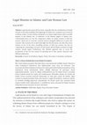 Research paper thumbnail of Irem Kurt- Legal Maxims in Islamic and Late Roman Law