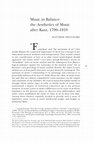 Research paper thumbnail of Music in Balance: the Aesthetics of Music after Kant, 1790-1810