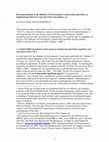 Research paper thumbnail of Implementing Ontario's Cap and Trade Cancellation Act: Recommendations to the Minister of Environment, Conservation and Parks