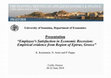 Research paper thumbnail of Employee's Satisfaction in Economic Recession: Empirical evidence from Region of Epirus, Greece