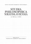 Research paper thumbnail of STUDIA PHILOSOPHICA WRATISLAVIENSIA 13 [4] (2018)