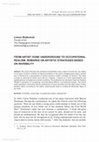 Research paper thumbnail of FROM ARTIST GONE UNDERGROUND TO OCCUPATIONAL REALISM. REMARKS ON ARTISTIC STRATEGIES BASED ON INVISIBILITY