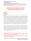 Research paper thumbnail of Women malnutrition: Rural-Urban disparities still persist in India