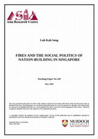 Research paper thumbnail of Fires and the Social Politics of Nation-Building in Singapore