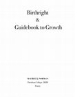 Research paper thumbnail of Guidebook to Growth & Birthright