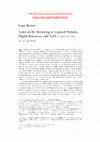 Research paper thumbnail of ESSAY REVIEW: Notes on the Reviewing of Learned Websites, Digital Resources, and Tools (OPEN ACCESS)