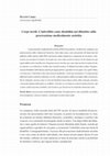 Research paper thumbnail of Corpi fragili. Vita, salute e disabilità dei figli concepiti in vitro e in utero