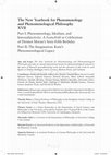 Research paper thumbnail of The Imagination: Kant’s Phenomenological Legacy (2019)