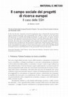 Research paper thumbnail of GERLI M., "Il campo sociale dei progetti di ricerca europei. Il caso delle SSH", Studi Culturali, 1/2017, pp. 127-150