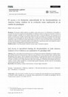 Research paper thumbnail of El acceso a la formación especializada de las documentalistas en América Latina. Análisis de su evolución como explicación de un cambio de paradigma.