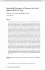 Research paper thumbnail of Sustainable Enjoyment of Economic and Social Rights in Times of Crisis