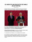 Research paper thumbnail of EL NUEVO PLAN EDUCATIVO DE AMLO EN 20 PUNTOS