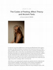 Research paper thumbnail of The Codex of Feeling: Affect Theory and Ancient Texts