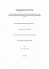 Research paper thumbnail of The role of primary schooling and English as Another Language classes in the acquisition of language, motivation and the sense of belonging among refugees in Greece.