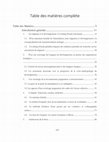 Research paper thumbnail of Table des matières et résumé de la thèse.pdf