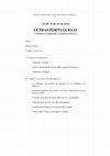 Research paper thumbnail of Letras portuguesas. Literatura comparada y estudios ibéricos, Salamanca, Ediciones Universidad de Salamanca, 2018. Aut.: Ángel Marcos de Dios. Eds.: Eduardo J. Alonso Romo, Ana M. García Martín, Pedro Serra.